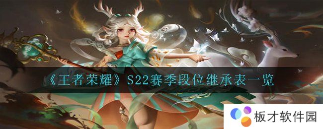 《王者荣耀》S22赛季段位继承表一览