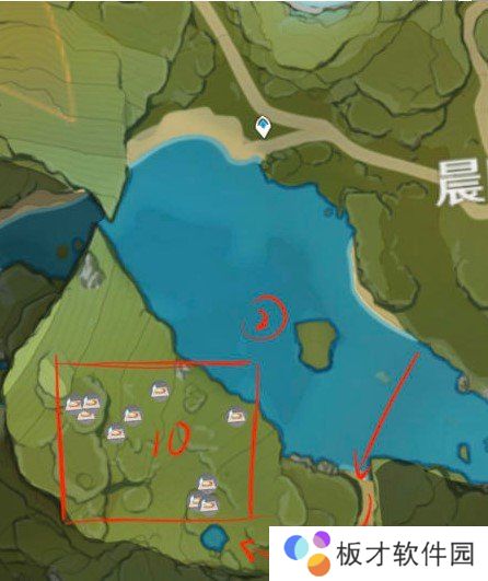 《原神》蒲公英采集线路图