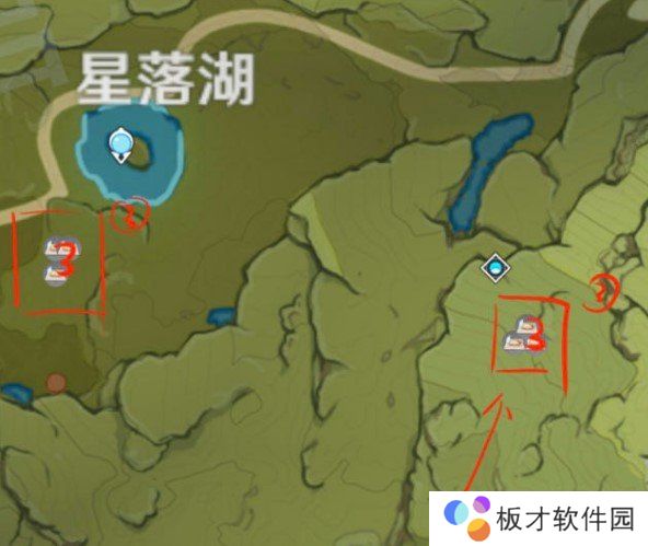 《原神》蒲公英采集线路图