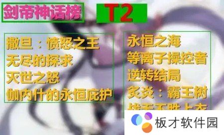 《DNF》神话改版排名剑影一览