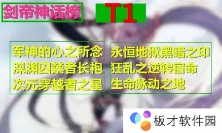 《DNF》神话改版排名剑帝一览