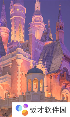 《抖音》迪士尼城堡夜晚背景图片高清原图分享