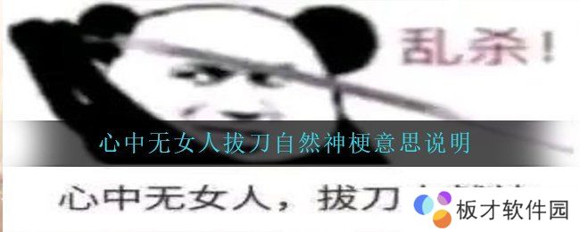心中无女人拔刀自然神梗意思说明