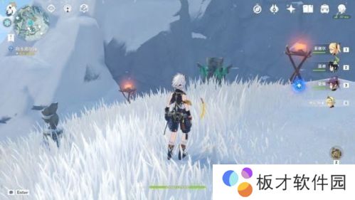 《原神》雪山山顶传送点开启方法