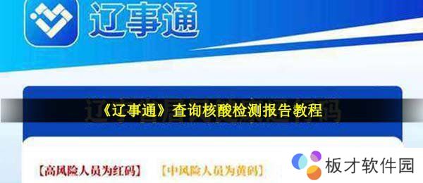 2021年《辽事通》查询核酸检测报告教程
