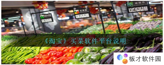 《淘宝》买菜软件平台说明